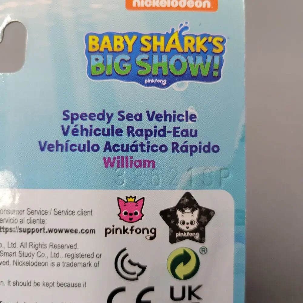 Baby Sharks Big Show Toy Speedy Sea Vehicle William Fish Pull Back‎ & Let Go New